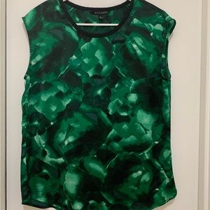 Blouse Green with black
